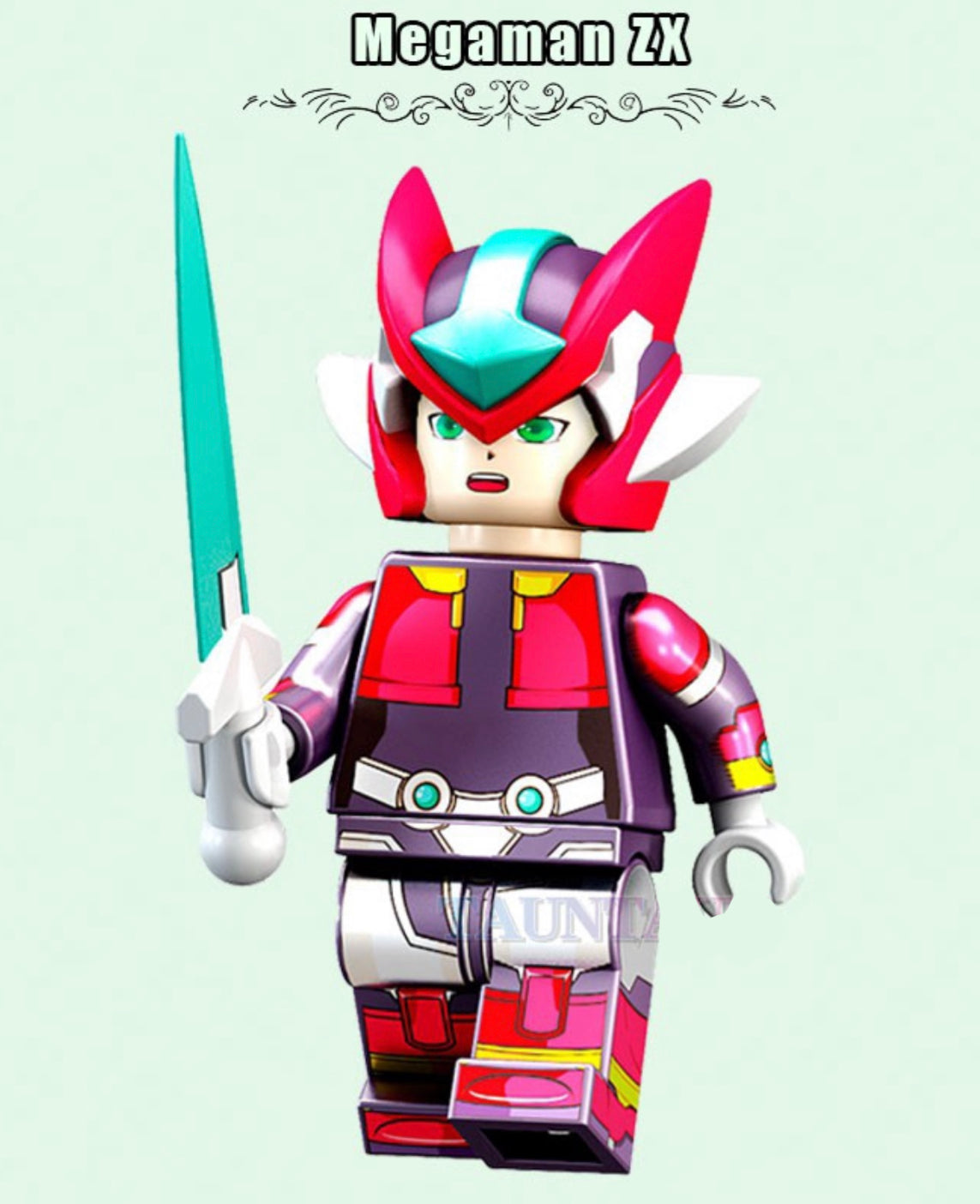 MINIFIGURE  MEGAMAN Custom"VINTAGE COLLECTION "⚠️Dernière pièce⚠️