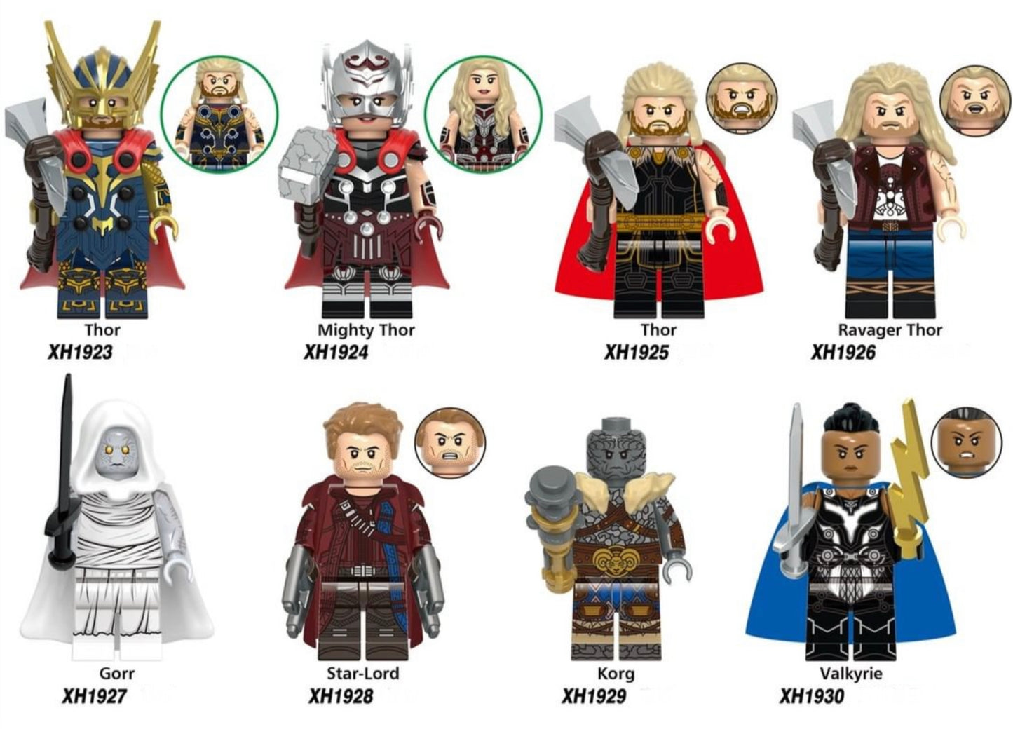 MINIFIGURE THOR "THOR LOVE AND THUNDERBOLT"Custom