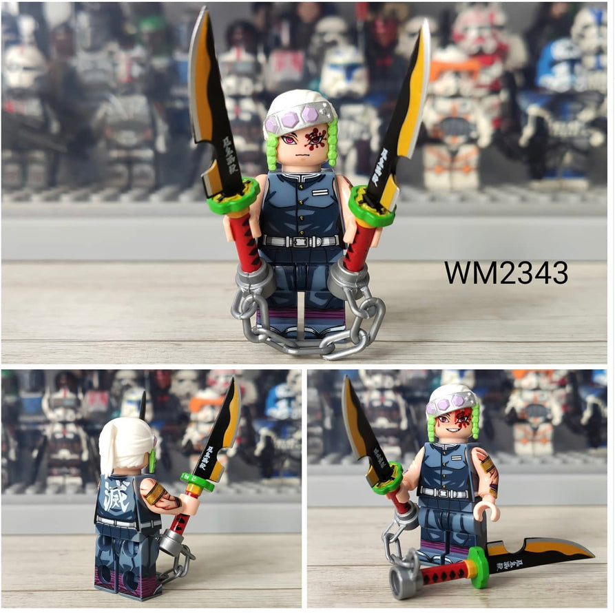 ⭐️⭐️RARE⭐️⭐️ MINIFIGURE DEMONS SLAYER UNIVERS: UZUI TENGEN Custom*