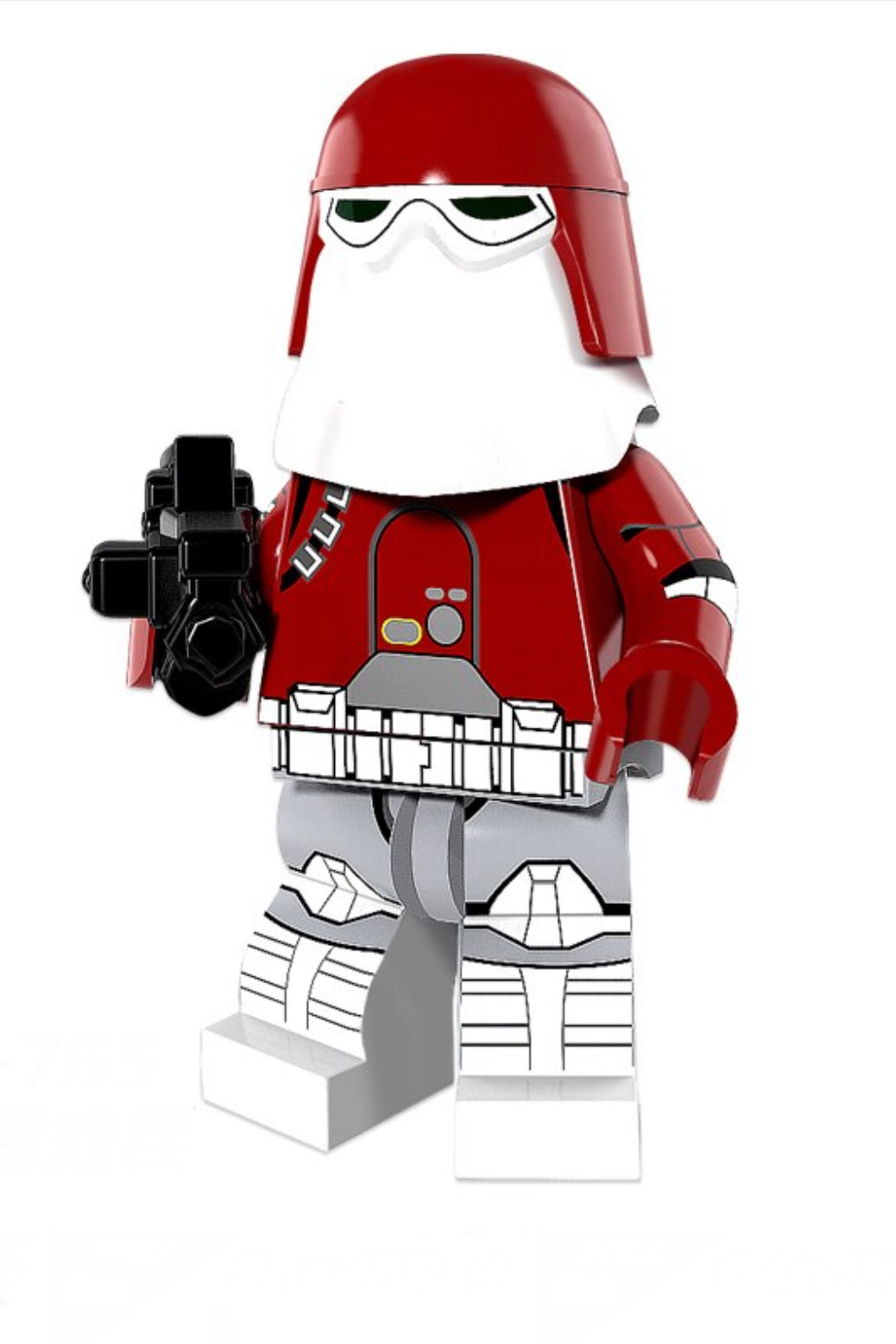 MINIFIGURE STARWARS UNIVERS: SNOWTROOPER UNITÉ RED custom