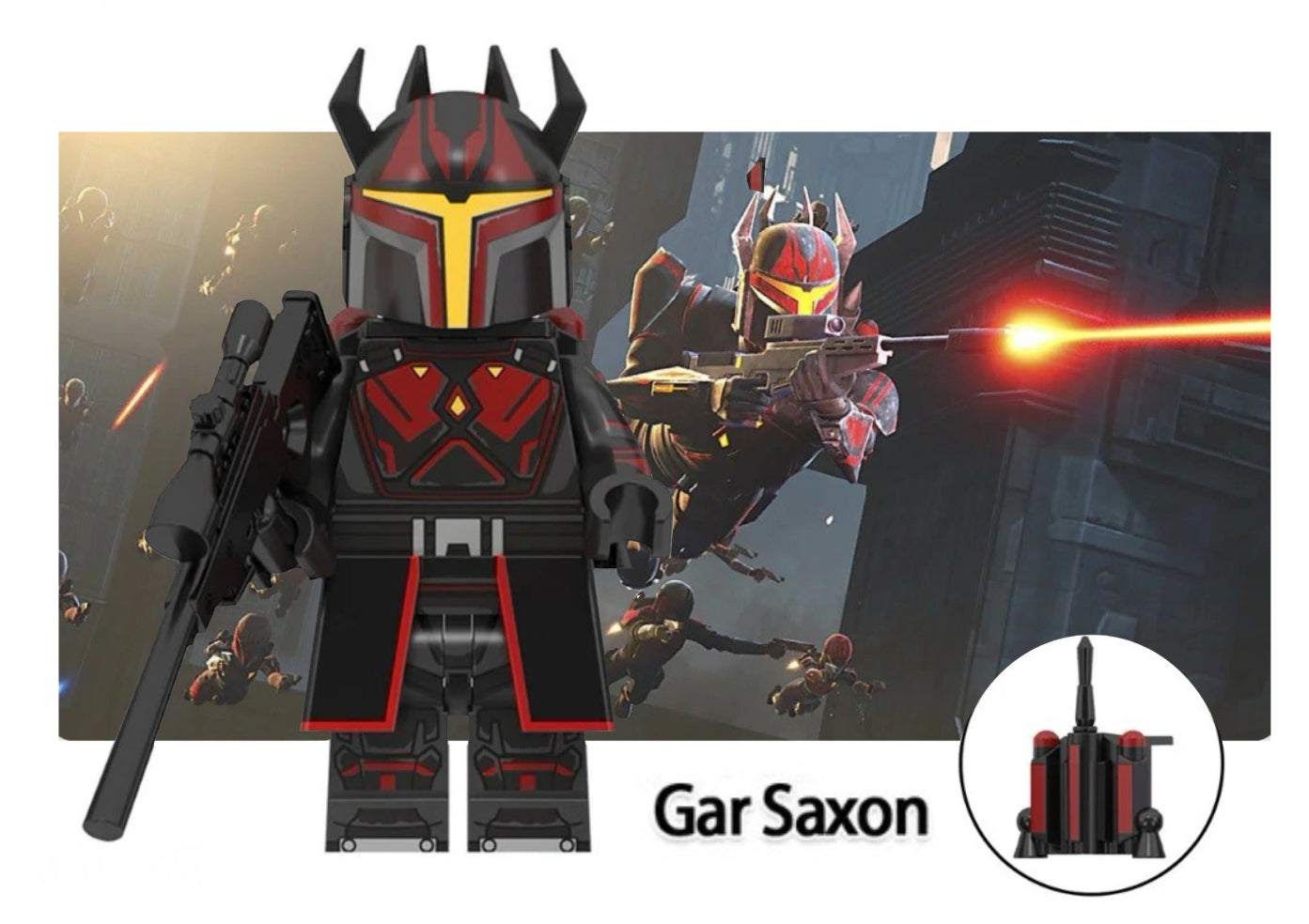MINIFIGURE STAR WARS UNIVERS: GAR SAXON CUSTOM