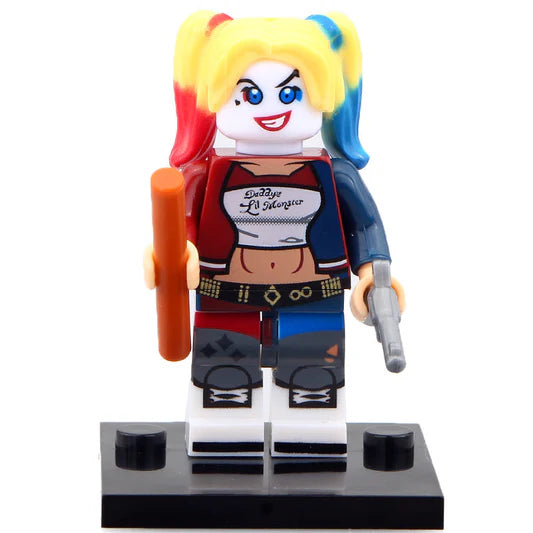 ⭐️⭐️⭐️MINIFIGURE DC UNIVERS BATMAN de 2016 :  HARLEY QUINN ⭐️⭐️⭐️Custom (Dernière pièce)