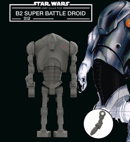 PREVENTE MINIFIGURE STAR WARS UNIVERS: B2 SUPER BATTLE DROID (NEW SCULT 2026) Custom Disponibilité Novembre 2026