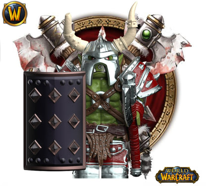 PRÉVENTE♥️♥️♥️MINIFIGURE WORLD OF WARCRAFT UNIVERS: ORC ♥️♥️♥️ custom Disponibilité