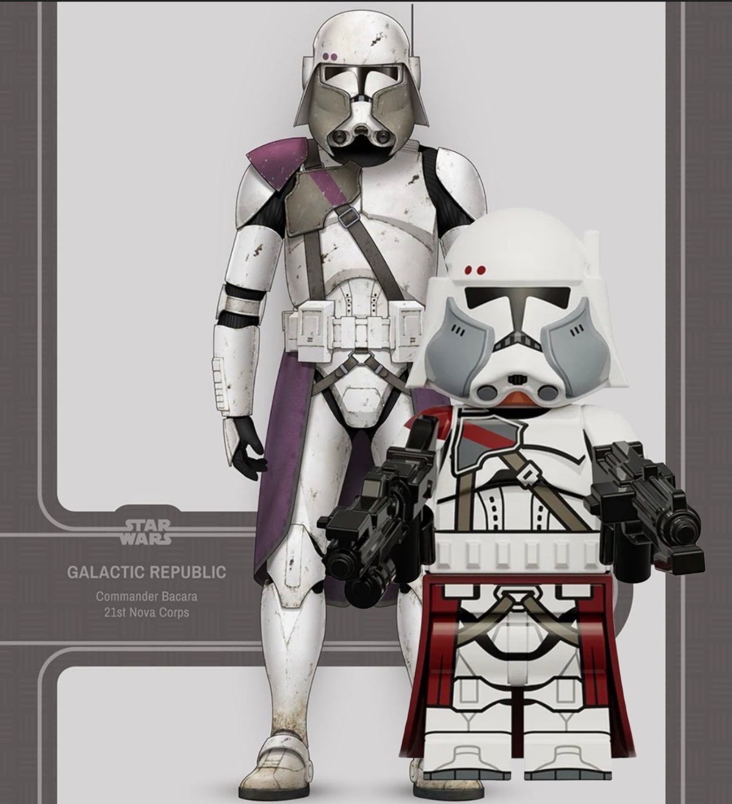 PREVENTE MINIFIGURE STAR WARS UNIVERS: CLONE COMMANDER BACARA CUSTOM Disponibilité mi-septembre 2026