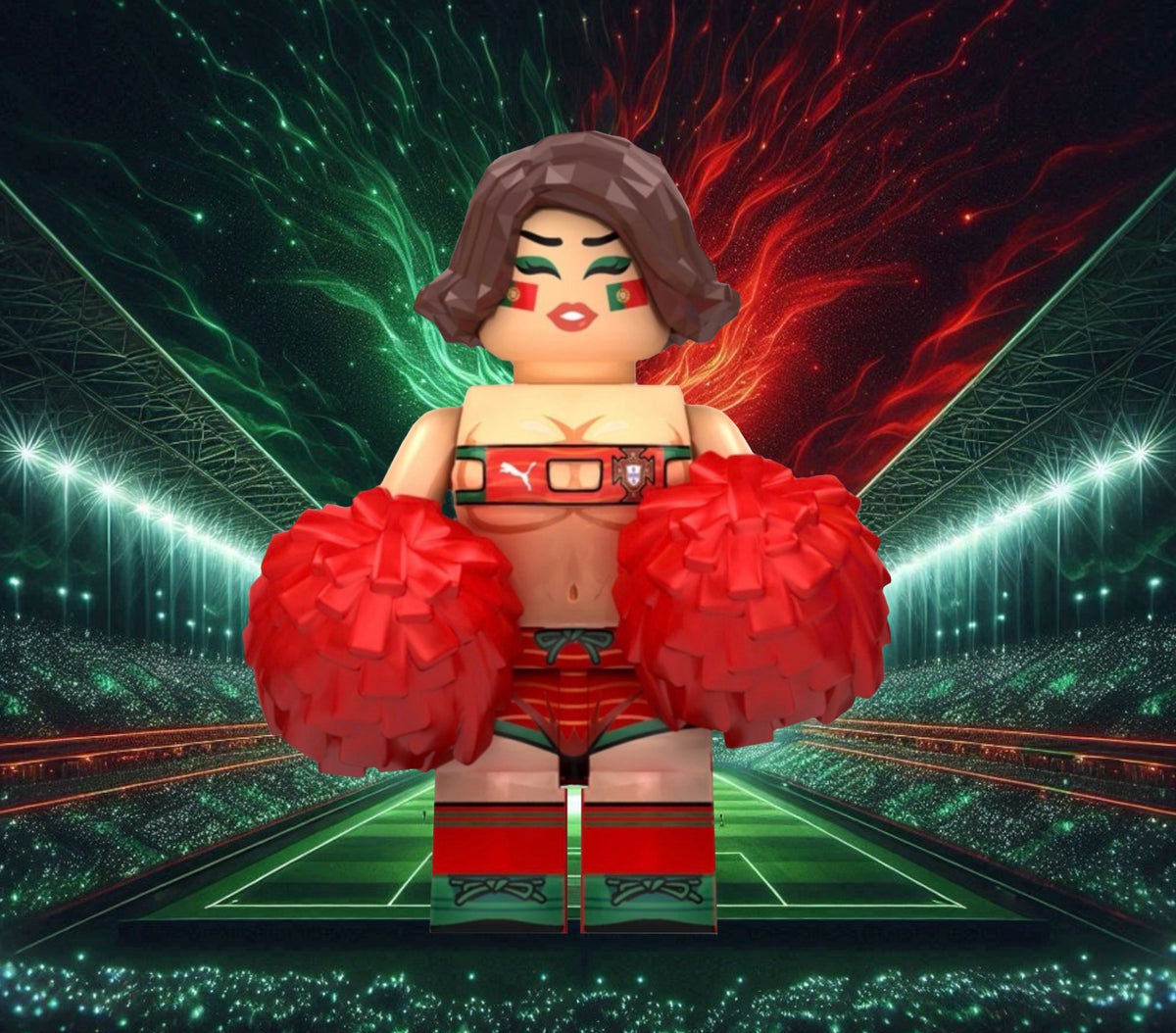 PRÉVENTE MINIFIGURE FOOTBALL UNIVERS: PORTUGAL FOOTBALL SUPPORTER custom Disponibilité fin septembre 2026
