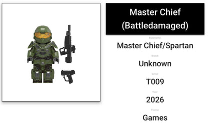 ⭐️⭐️MINIFIGURE HALO UNIVERS : SPARTAN MASTER CHIEF (Battledamage) ⭐️⭐️Custom