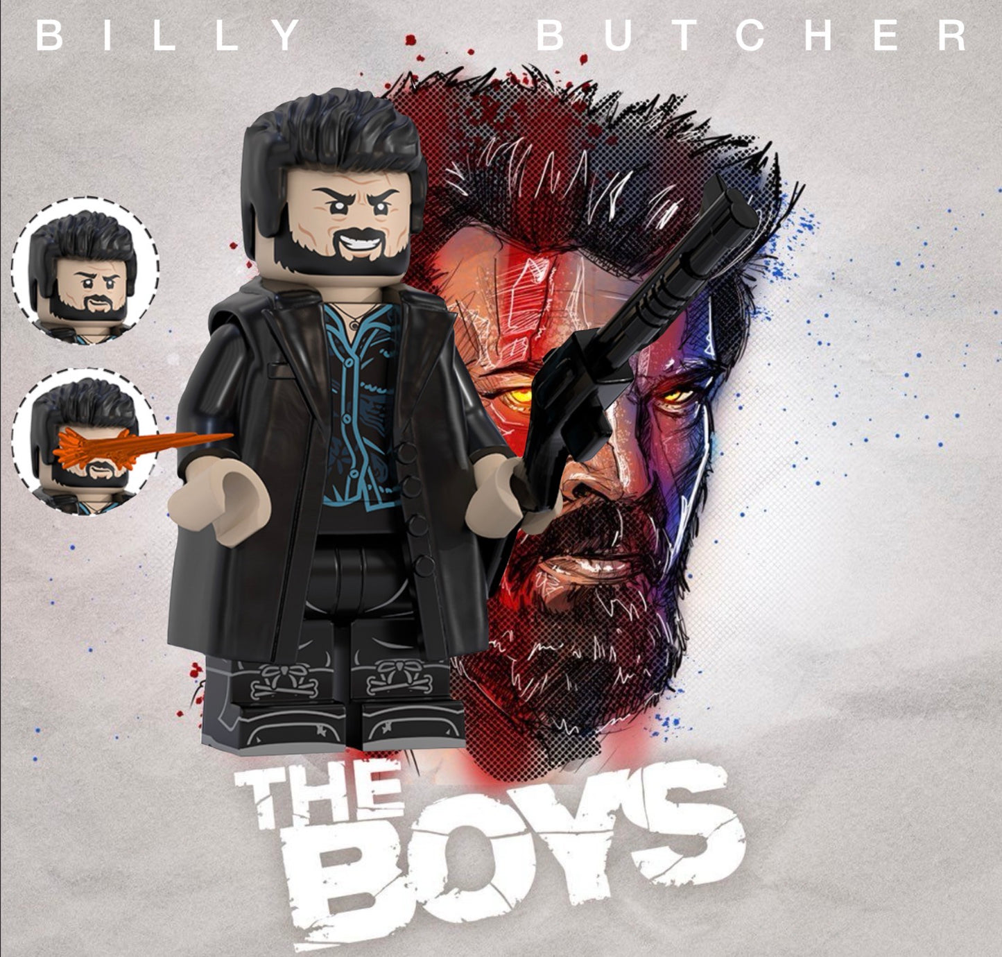 PREVENTE MINIFIGURE THE BOYS UNIVERS: BILLY BUTCHER custom Disponibilité mi-septembre 2026