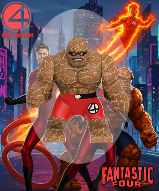 PREVENTE MINIFIGURE MARVEL UNIVERS: THING RED-Y 4 ACTION custom Disponibilité octobre 2025