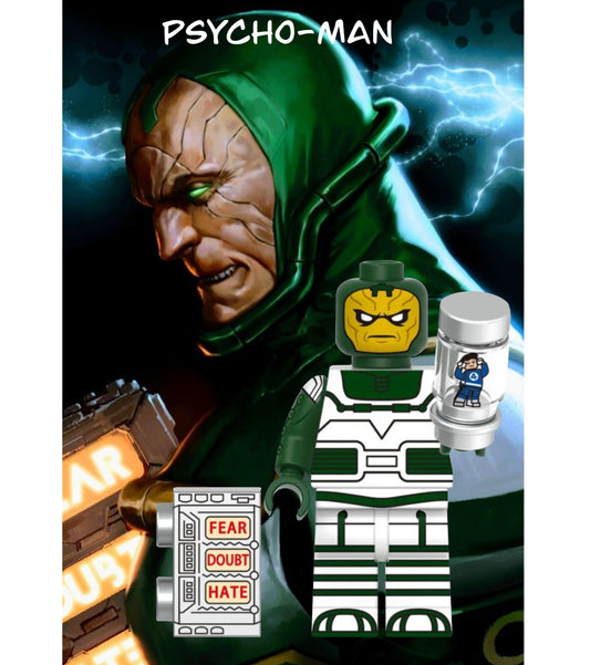 PREVENTE MINIFIGURE MARVEL UNIVERS: PSYCHO MAN custom Disponibilité fin octobre 2025