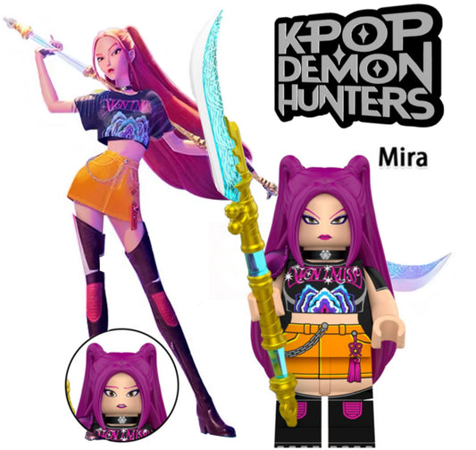 ♥️♥️♥️MINIFIGURE K-POP DÉMON HUNTER UNIVERS : MIRA ♥️♥️♥️custom