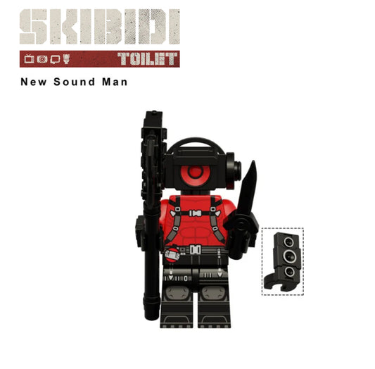 ♥️♥️♥️MINIFIGURE SKIBIDI TOILET: NEW SOUND MAN ♥️♥️♥️custom