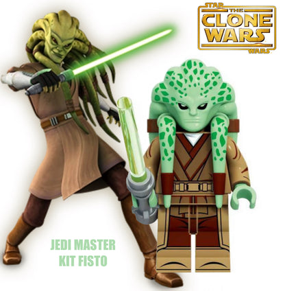 ♥️♥️TOP ZEDBRICK 2025♥️♥️ MINIFIGURE STAR WARS UNIVERS: JEDI MASTER KIT FISTO custom