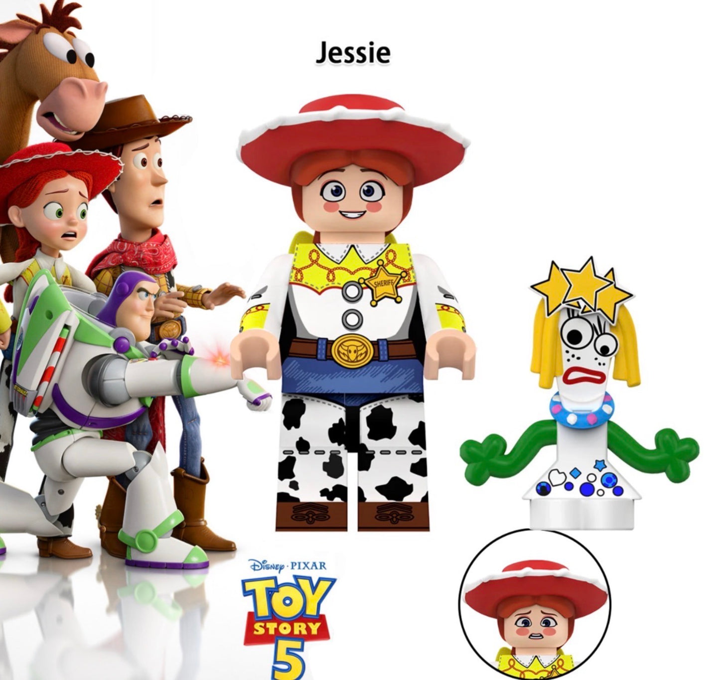 PREVENTE MINIFIGURE DISNEY TOY STORY UNIVERS: JESSIE CUSTOM Disponibilité mi-septembre 2026
