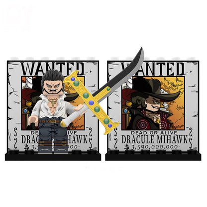 ♥️♥️♥️MINIFIGURE ONE PEACE UNIVERS: DRACULE MIHAWK ♥️♥️♥️custom