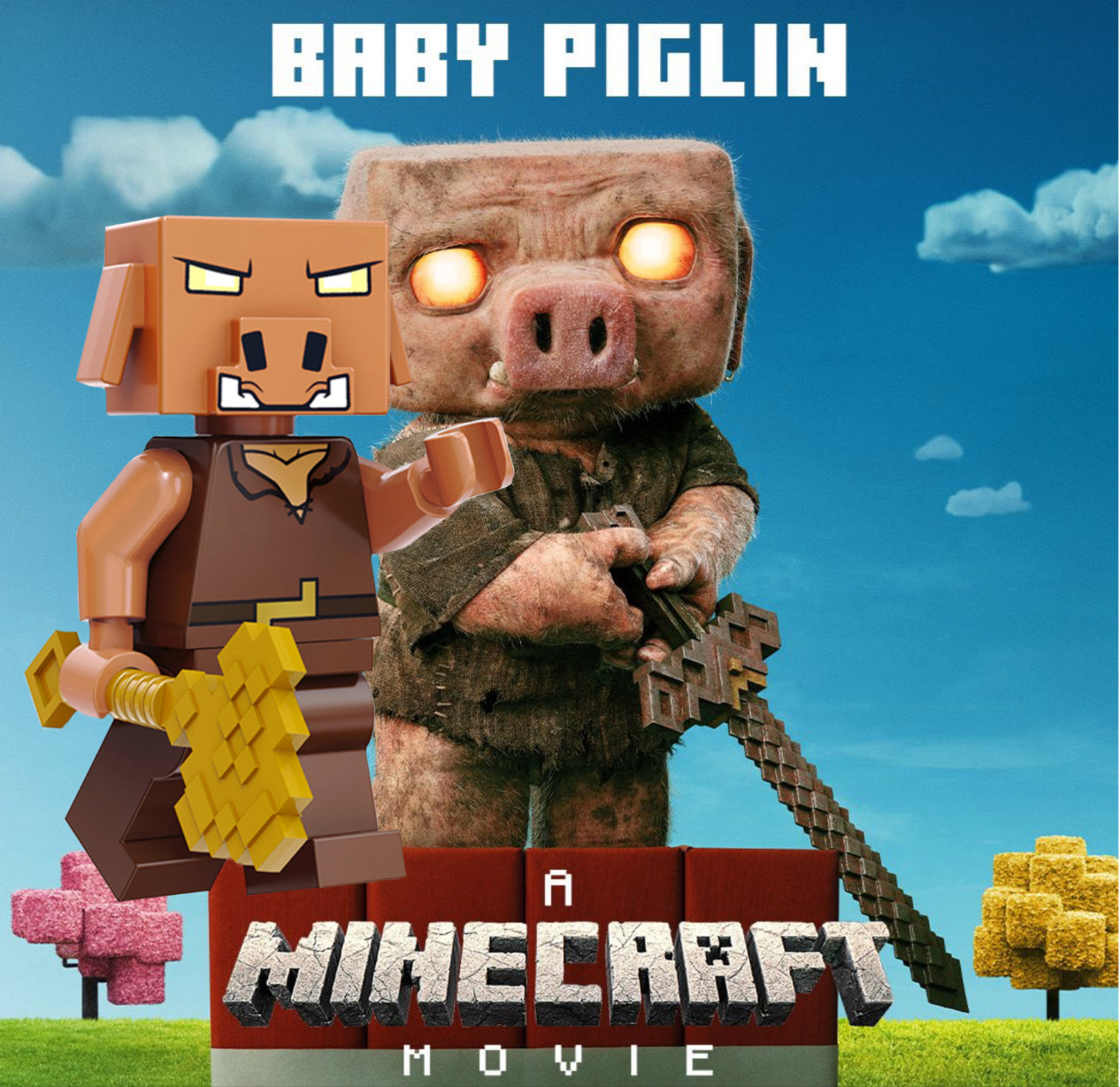 PREVENTE MINIFIGURE MINECRAFT UNIVERS : PIGLIN custom Disponibilité fin Novembre 2025