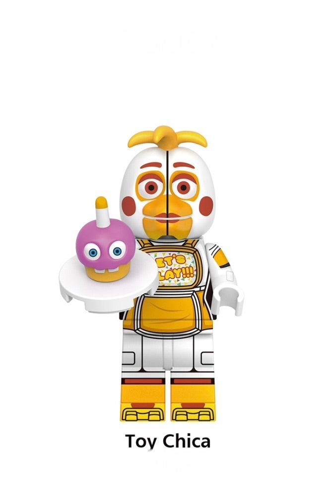 MINIFIGURE HORREUR UNIVERS: TOY CHICA "FIVE NIGHTS AT FREDDY’S"CUSTOM