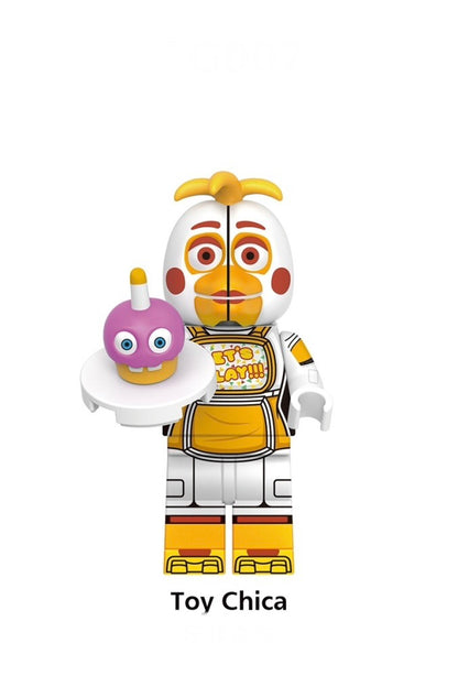 MINIFIGURE HORREUR UNIVERS: TOY CHICA "FIVE NIGHTS AT FREDDY’S"CUSTOM