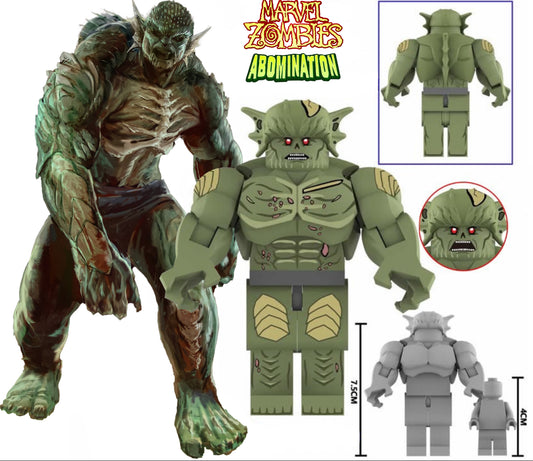 ♥️♥️♥️BIG MINIFIGURE MARVEL UNIVERS: ZOMBIE ABOMINATION ♥️♥️♥️custom
