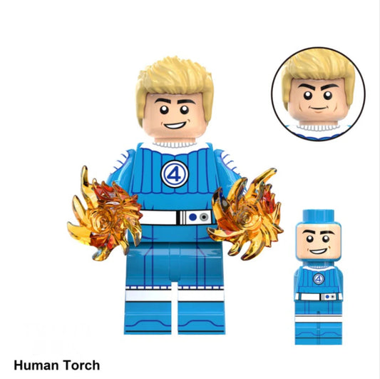 MINIFIGURE MARVEL UNIVERS: HUMAN TORCH  custom