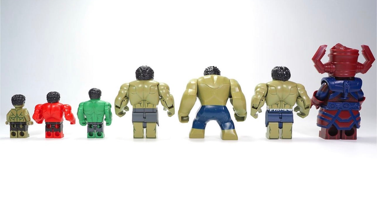 ♥️♥️♥️BIG MINIFIGURE MARVEL UNIVERS: HULK (A) ♥️♥️♥️custom
