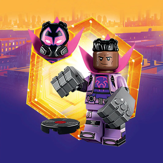 PREVENTE LEGO MINIFIGURE SÉRIES ACROSS THE SPIDER-VERSE : RÔDEUR "Socle+Fascicule inclus " Disponibilité mi-septembre 2025