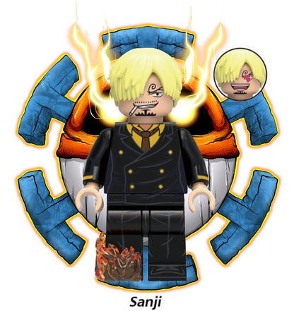 PREVENTE ♥️♥️MINIFIGURE ONE PEACE: SANJI ♥️♥️custom disponibilité fin Octobre 2024