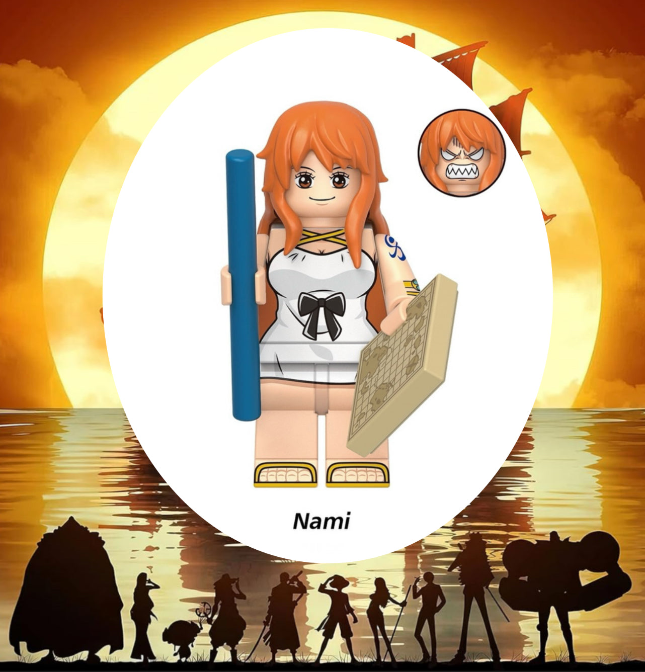 PREVENTE♥️♥️MINIFIGURE ONE PEACE: NAMI ♥️♥️custom Disponibilité fin Décembre 2024