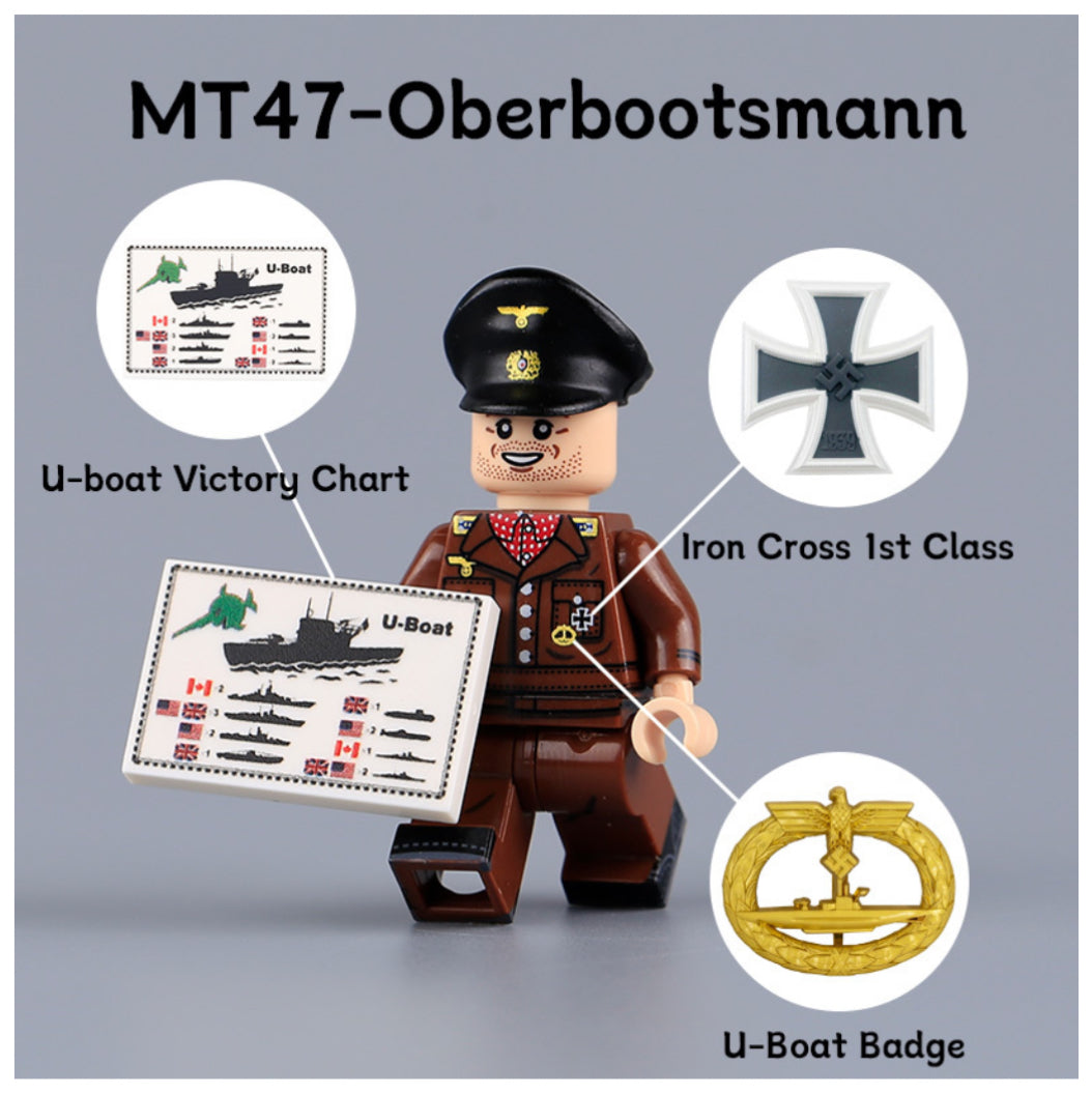 PRÉVENTE♥️♥️♥️MINIFIGURE MILITAIRE UNIVERS: World War II MARINE OFFICIER ALLEMAND ♥️♥️♥️custom Disponibilité fin juin 2025