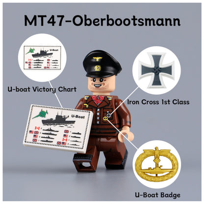 PRÉVENTE♥️♥️♥️MINIFIGURE MILITAIRE UNIVERS: World War II MARINE OFFICIER ALLEMAND ♥️♥️♥️custom Disponibilité fin juin 2025