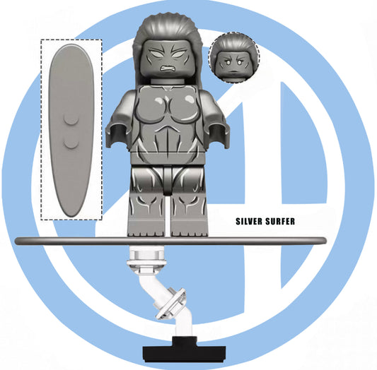 PREVENTE ♥️♥️♥️MINIFIGURE MARVEL UNIVERS:FANTASTIC FOUR SILVER SURFER ♥️♥️♥️custom Disponibilité fin octobre 2025