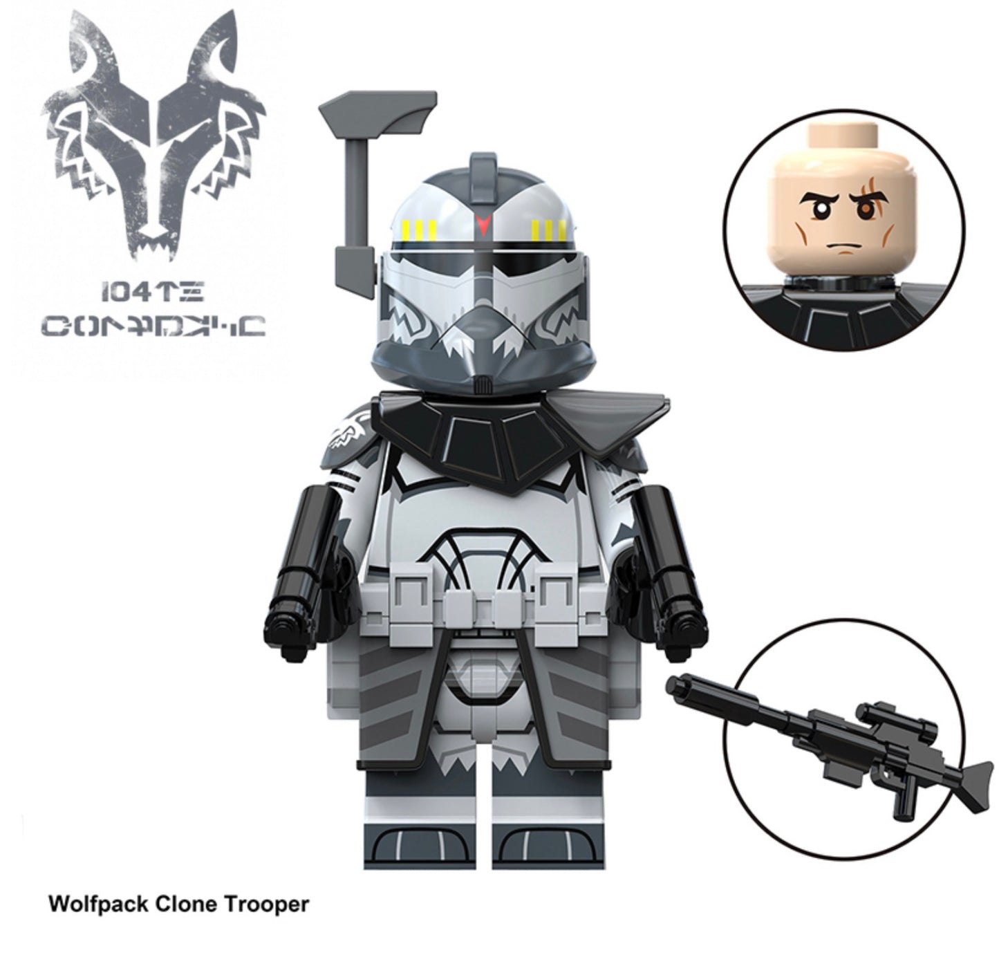 PREVENTE MINIFIGURE STAR WARS UNIVERS: 104th WOLFPACK CLONE TROOPER Custom Disponibilité mi-juin 2026