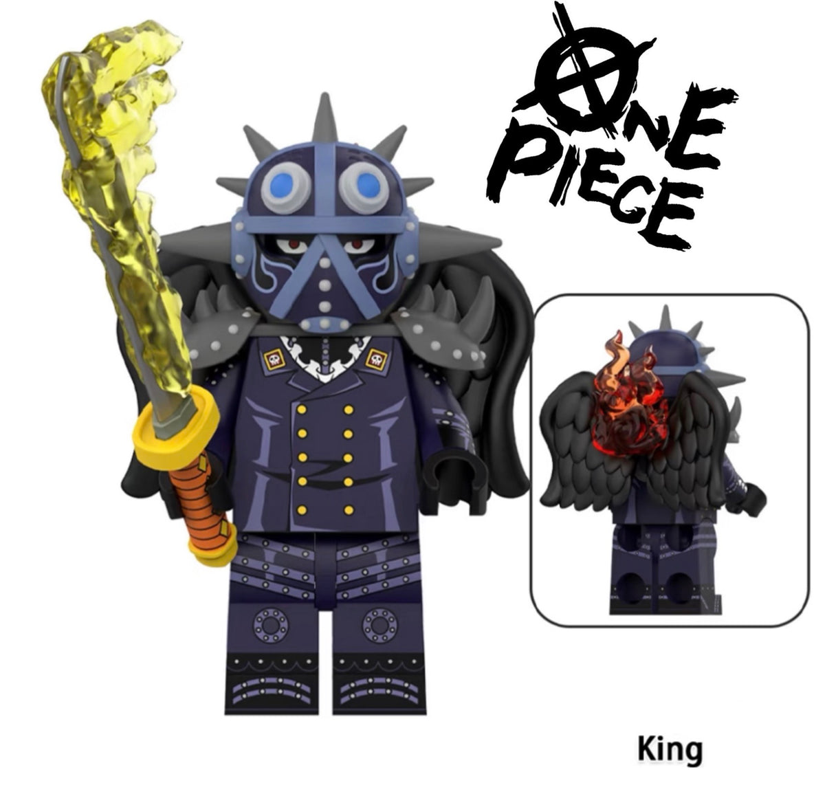 ⭐️⭐️⭐️MINIFIGURE ONE PEACE UNIVERS: KING ⭐️⭐️⭐️custom DISPONIBILITÉ  DÉCEMBRE 2026