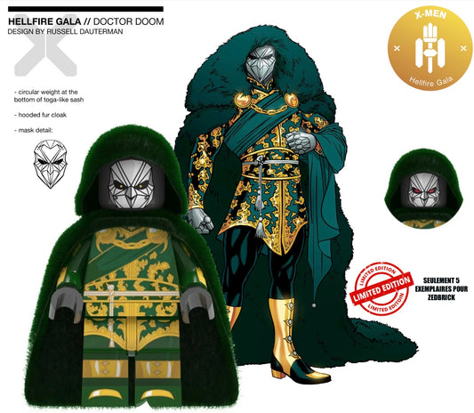 ⭐️⭐️⭐️MINIFIGURE MARVEL UNIVERS EDITION LIMITÉE : HEILFIRE GALA DOCTOR DOOM ⭐️⭐️⭐️custom