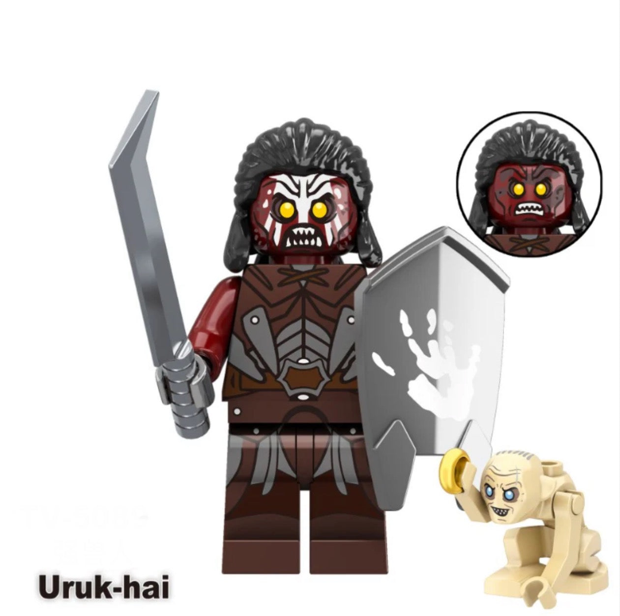 MINIFIGURE LOTR/HOBBIT/TROP UNIVERS: URUK-HAI CUSTOM