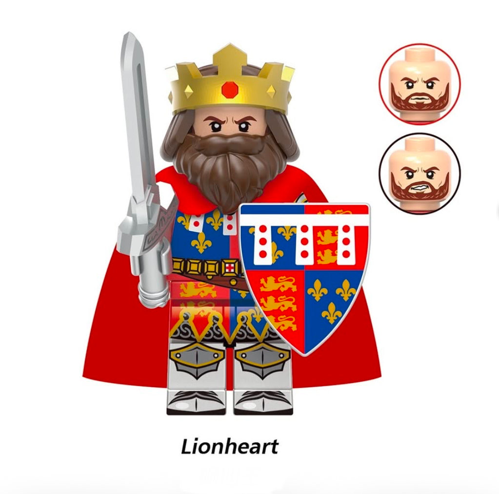 ♥️MINIFIGURE MÉDIÉVALE UNIVERS: LIONHEART♥️♥️ Custom