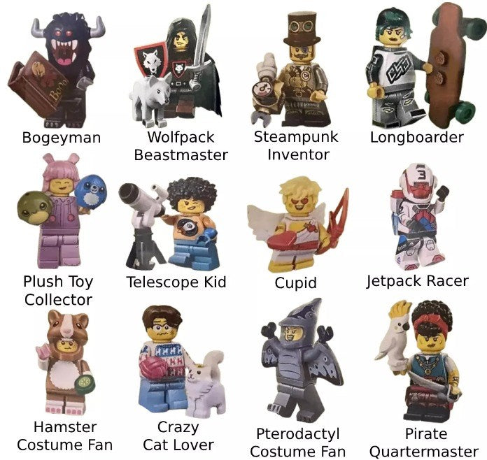 PREVENTE MINIFIGURE SÉRIES 27: CUPIDON "socle+fascicule" custom Disponibilité fin janvier 2025