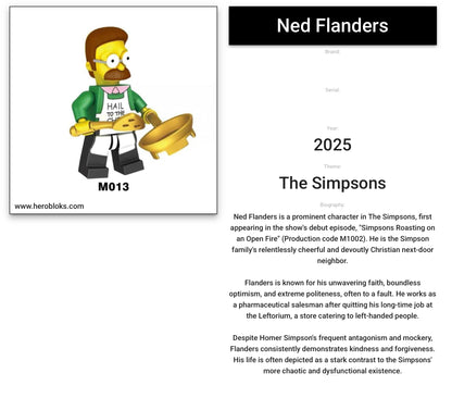 MINIFIGURE THE SIMPSON UNIVERS : NED FLANDERS custom