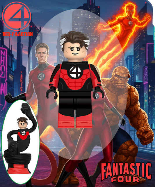 PREVENTE MINIFIGURE MARVEL UNIVERS: MISTER FANTASTIC RED-Y 4 ACTION custom Disponibilité octobre 2025