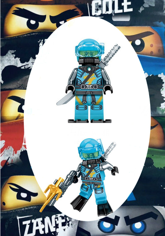 MINIFIGURE NINJAGO UNIVERS:  SCUBA NYA CUSTOM