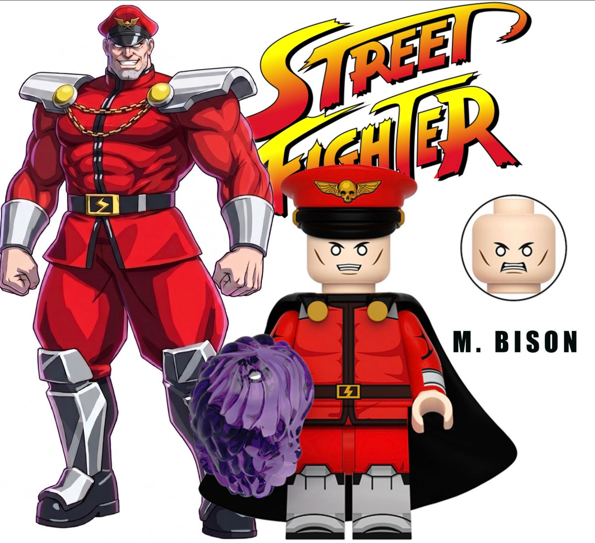PREVENTE MINIFIGURE STREET FIGHTER: M. BISON Custom Disponibilité Octobre 2026