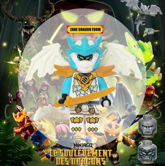 ⭐️ ⭐️MINIFIGURE NINJAGO UNIVERS: ZANE DRAGON FORM ⭐️ ⭐️ CUSTOM Disponibilité fin avril 2026