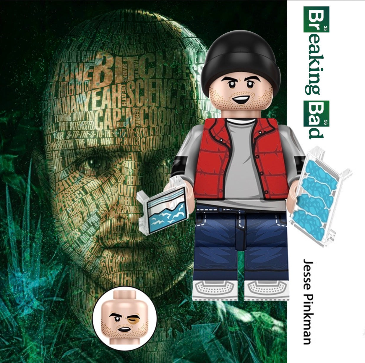 MINIFIGURE BREAKING BAD UNIVERS: JESSE PINKMAN custom