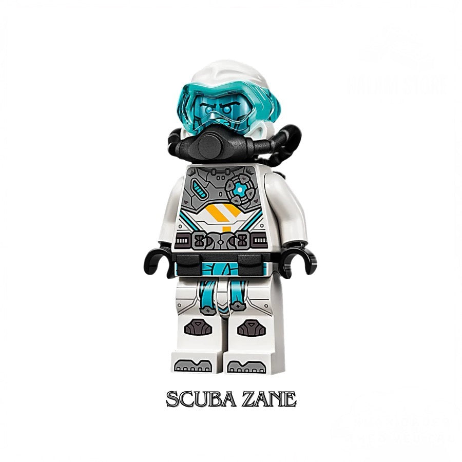 MINIFIGURE NINJAGO UNIVERS:  SCUBA ZANE CUSTOM