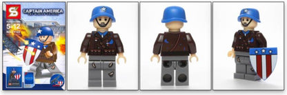 INTROUVABLE MINIFIGURE MARVEL UNIVERS DE 2014: CAPTAIN AMERICA custom ⚠️Derniers articles en stock⚠️