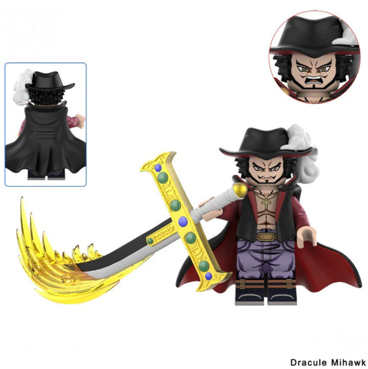 ♥️♥️♥️MINIFIGURE ONE PEACE UNIVERS: DRACULE MIHAWK ♥️♥️♥️custom