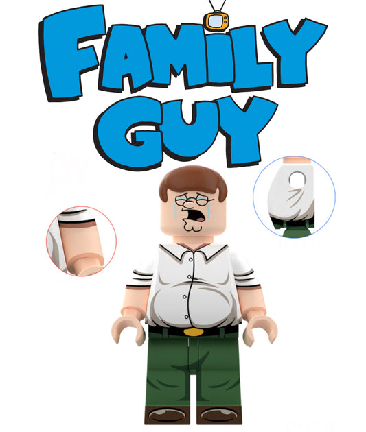 PREVENTE MINIFIGURE FAMILY GUY UNIVERS: PETER GRIFFIN (VERSION E) Custom Disponibilité fin septembre 2025