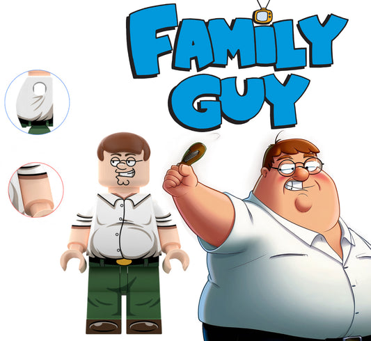 PREVENTE MINIFIGURE FAMILY GUY UNIVERS: PETER GRIFFIN (VERSION C) Custom Disponibilité fin septembre 2025