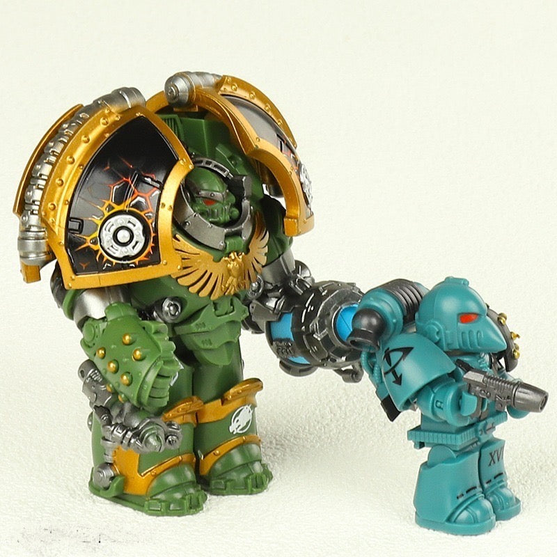 MINIFIGURE WARHAMMER 40K UNIVERS: The Horus Heresy - Legiones Astartes / Saturnine Terminator Squad(8,8cm)custom