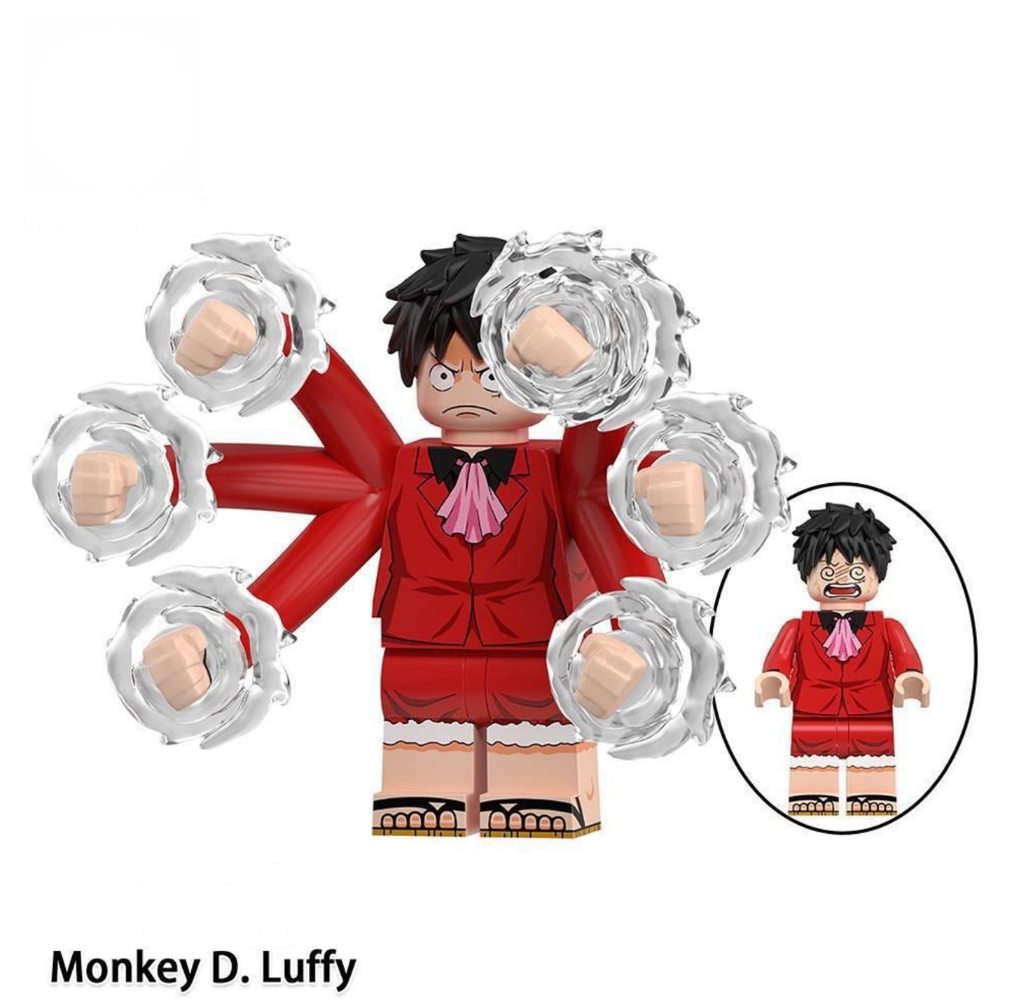 PREVENTE♥️♥️BIG MINIFIGURE ONE PEACE UNIVERS: MONKEY D.LUFFY ♥️♥️custom Disponibilité février 2025